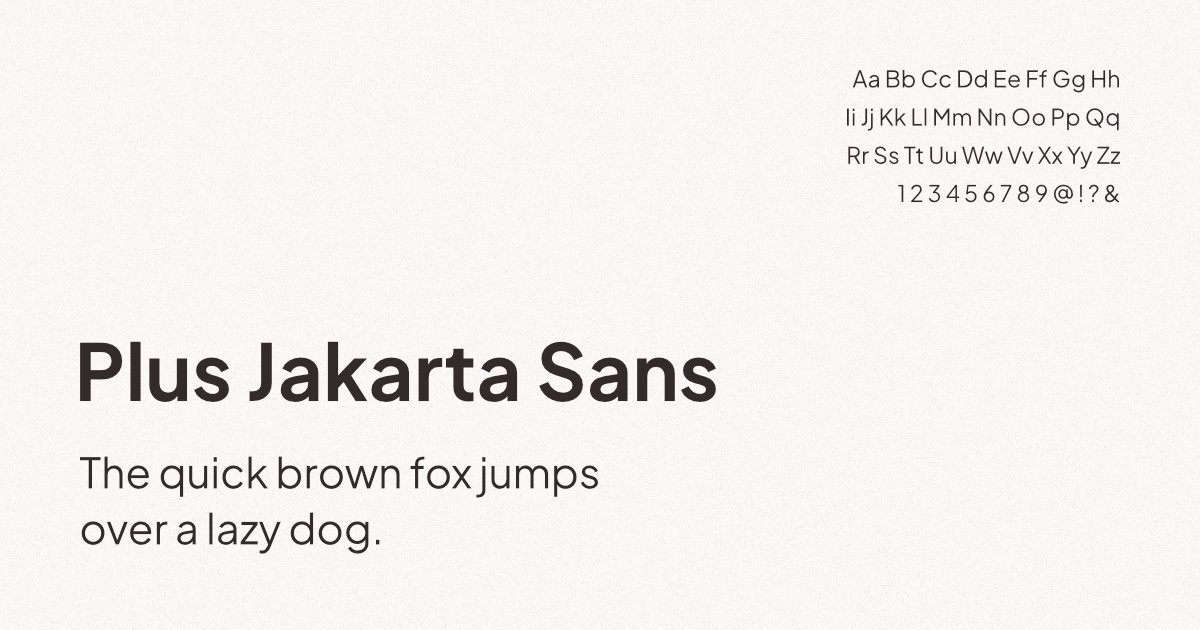 Plus Jakarta Sans